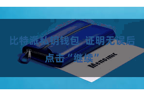 比特派私钥钱包  证明无误后点击“继续”