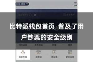 比特派钱包首页  普及了用户钞票的安全级别